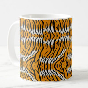 Tiger Skin Animal Print Patroon Ontwerp Koffiemok