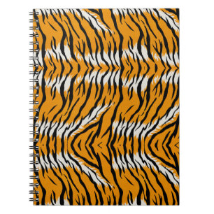 Tiger Skin Animal Print Patroon Ontwerp Notitieboek