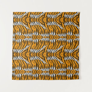 Tiger Skin Animal Print Patroon Ontwerp Wandkleed