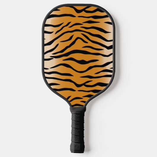 Tiger Skin Fur Pattern Pickleball Paddle (Achterkant)