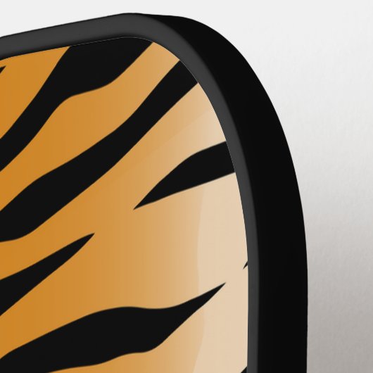 Tiger Skin Fur Pattern Pickleball Paddle (Links Detail)