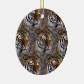 Tiger Skin Print, Safari Animal Gift Pattern Keramisch Ornament (Rechts)