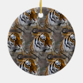 Tiger Skin Print, Safari Animal Gift Pattern Keramisch Ornament (Achterkant)