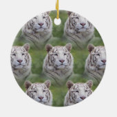 Tiger Skin Print, Safari Animal, Mannen Kinderen Keramisch Ornament (Achterkant)