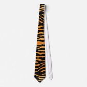 Tiger Skin Print Stropdas Golden en Black (Voorkant)