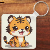 Tiger-sleutelhanger Sleutelhanger (Achterkant)