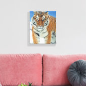 Tiger Snow Mountains Winter Natuur Photo Canvas Afdruk (Insitu (Woonkamer))
