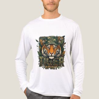 Tiger Spirit Heren Bella+Canvas Tri-Blend Lange Mo Shirt