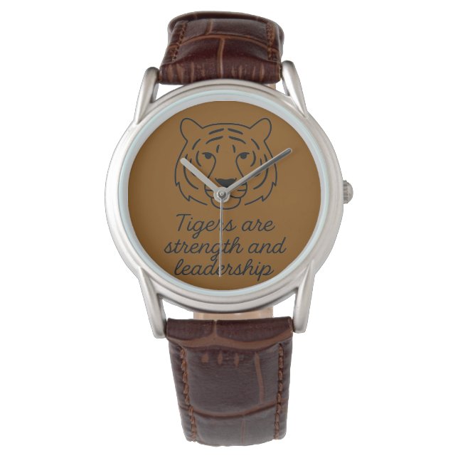Tiger Spirit: kracht en leiderschap Horloge (Voorkant)