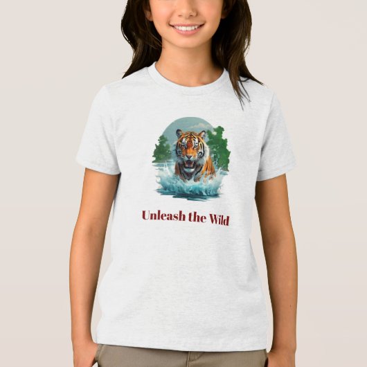 Tiger Splash: Fierce River Roar T-shirt Collectie (Voorkant)