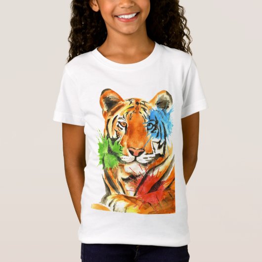 Tiger Splatter T-shirt (Voorkant)