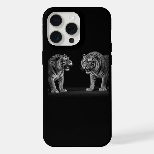 Tiger Stand off iPhone 15 Pro max hoesje iPhone Hoesje (Achterkant)