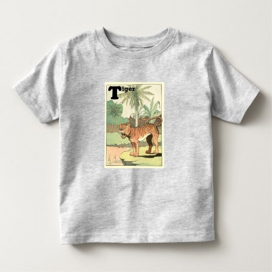 Tiger Storybook geïllustreerd Kinder Shirts (Voorkant)