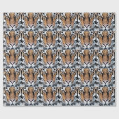 Tiger streept portret in de Grafische Stijl van de Cadeaupapier (Vlak)