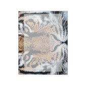 Tiger streept portret in de Grafische Stijl van de Notitieblok (Linkerzijde)