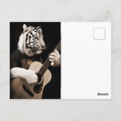 Tiger Strings – Elegant Musical Art Briefkaart (Achterkant)