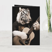 Tiger Strings – Elegant Musical Art Kaart (Achterkant)