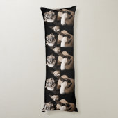 Tiger Strings – Elegant Musical Art Lichaamskussen (Achterkant (Verticaal))