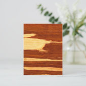 Tiger Stripe Bamboo Wood Grain Kijk uit Briefkaart (Staand voorkant)