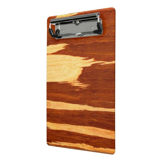 Tiger Stripe Bamboo Wood Grain Kijk uit Mini Klembord (Angled2)