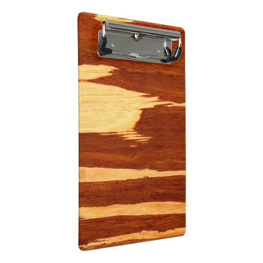 Tiger Stripe Bamboo Wood Grain Kijk uit Mini Klembord (Schuin)