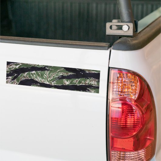 Tiger Stripe Camo Bumpersticker (Op Truck)