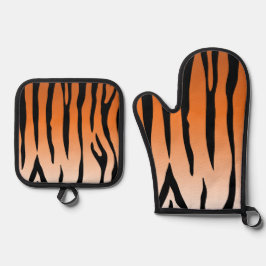 Tiger Stripe Cool Ovenwant & Pannenlap Set