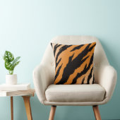 Tiger Stripe design on throw cushion Kussen (Stoel)