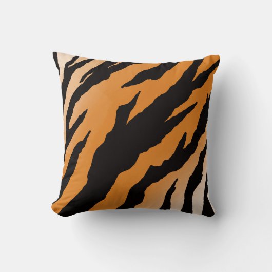 Tiger Stripe design on throw cushion Kussen (Voorkant)