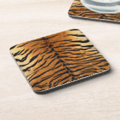 Tiger Stripe Fur Print Bier Onderzetter (Linkerzijde)