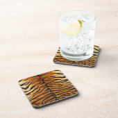 Tiger Stripe Fur Print Bier Onderzetter (Rechterzijde)