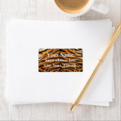 Tiger Stripe Fur Print Etiket (Insitu)