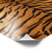 Tiger Stripe Fur Print Foto Afdruk (Hoek)