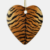 Tiger Stripe Fur Print Keramisch Ornament (Rechts)