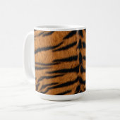Tiger Stripe Fur Print Koffiemok (Voorkant links)