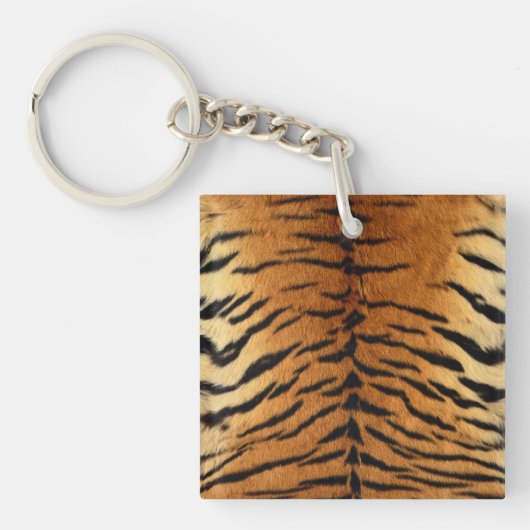 Tiger Stripe Fur Print Sleutelhanger (voorkant)