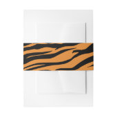 Tiger Stripe Oerwoud Safari Verjaardag Uitnodigingen Wikkel (Voorkant Voorbeeld)