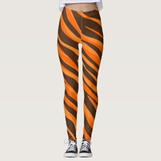 Tiger Stripe Oranje Leggings Cincinnati Ohio