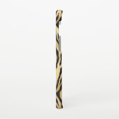 Tiger Stripe Pattern Monogram Initiaal Gold Black Samsung Galaxy Hoesje (Linkerkant)