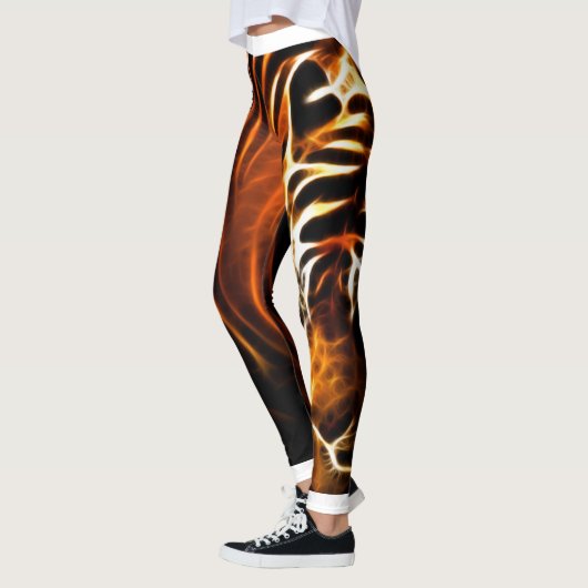 Tiger Stripe Print Leggings & Yogabroek (Links)