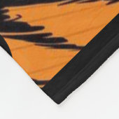 Tiger Stripe Skin Print Initiaal Monogram | Fleece Deken (Hoek)