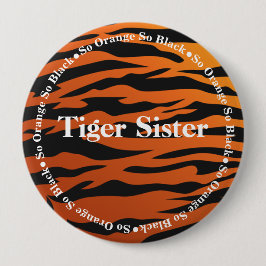 Tiger Stripe Tiger Sister Ronde Button 4,0 Cm
