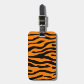Tiger Striped bagagelabel - alle tijgers bellen! (Voorkant verticaal)