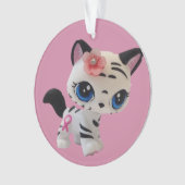 Tiger Striped Kat Ornament (voorkant)