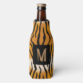 Tiger Striped Monogrammed Flesjeskoeler (Fles Voorkant)