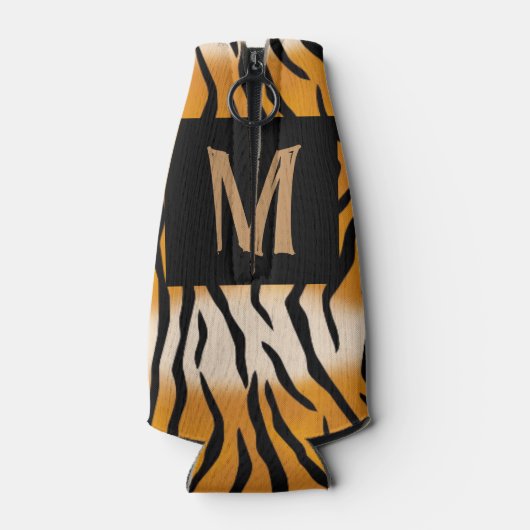 Tiger Striped Monogrammed Flesjeskoeler (Achterkant)