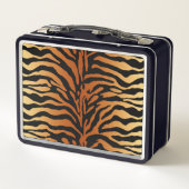 Tiger Stripes Animal Print, Amber, Black en Tan (Achterkant)