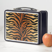 Tiger Stripes Animal Print, Amber, Black en Tan (In situ)