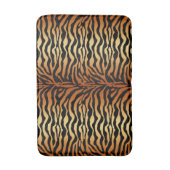 Tiger Stripes Animal Print, Amber, Black en Tan Badmat (Voorkant Verticaal)