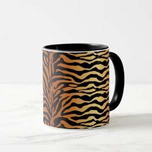 Tiger Stripes Animal Print, Amber, Black en Tan Mok